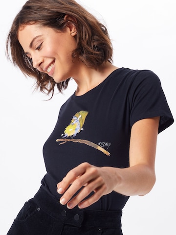 Tricou 'It Birdy' de la Iriedaily pe negru: față