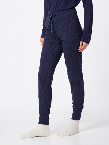 SCHIESSER Pyjamabroek in Blauw: voorkant