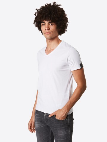 REPLAY Majica | bela barva: sprednja stran