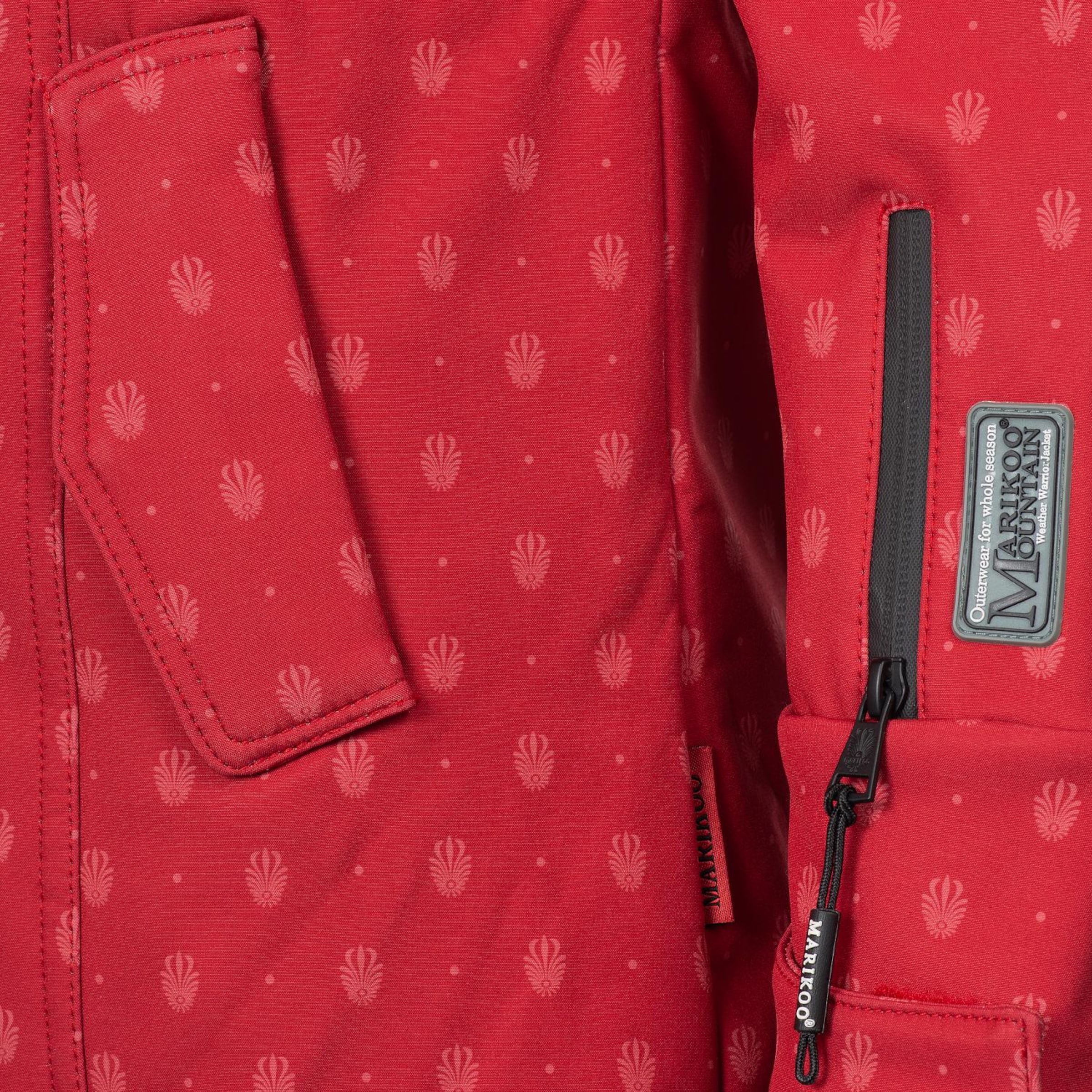 MARIKOO Functionele mantel 'Zimtzicke' in Rood