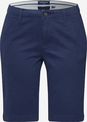 Superdry Chino 'CITY' in Blauw: voorkant