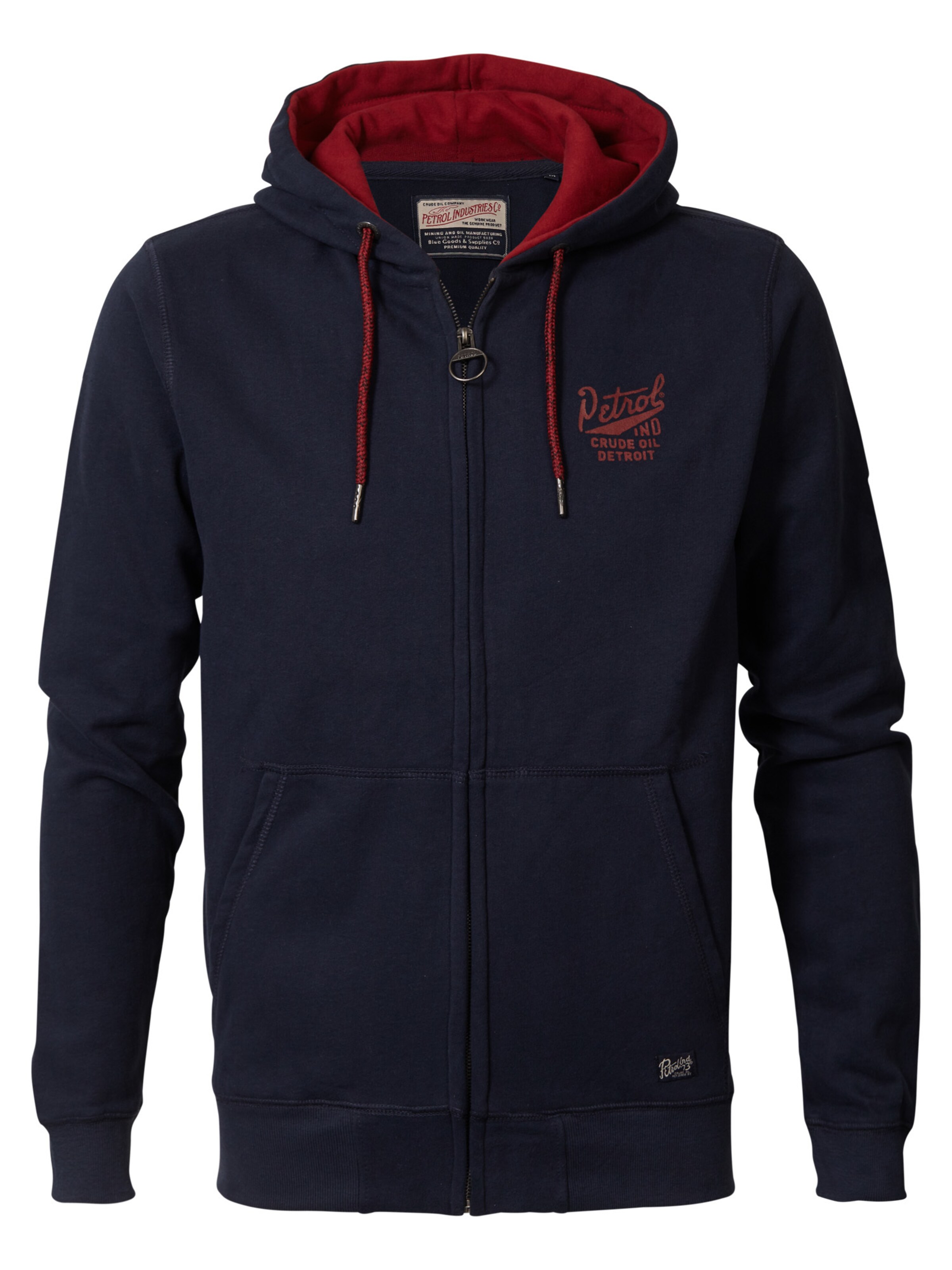 Petrol Industries - Sweatvest in de kleur Navy
