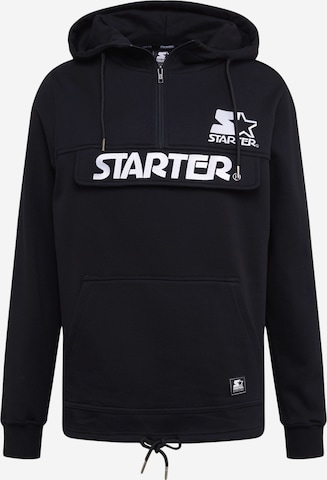 Starter Black Label Regular fit Μπλούζα φούτερ σε μαύρο: μπροστά