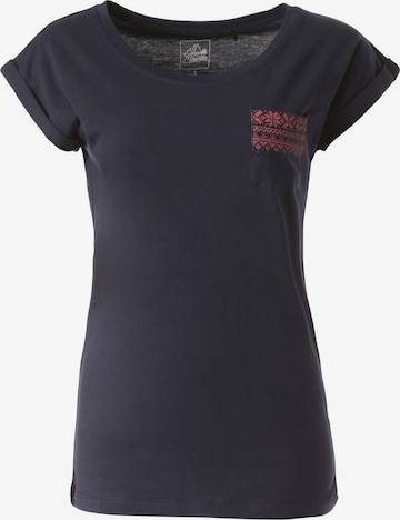 Lakeville Mountain T-Shirt 'Tanda' in Blau: predná strana