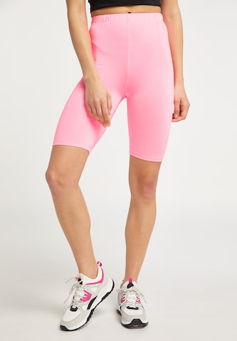 myMo ATHLSR Skinny Radlerhose in Pink: predná strana