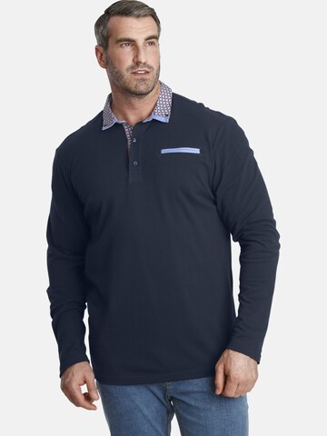 Charles Colby Poloshirt ' Earl Chad ' in Blau: predná strana