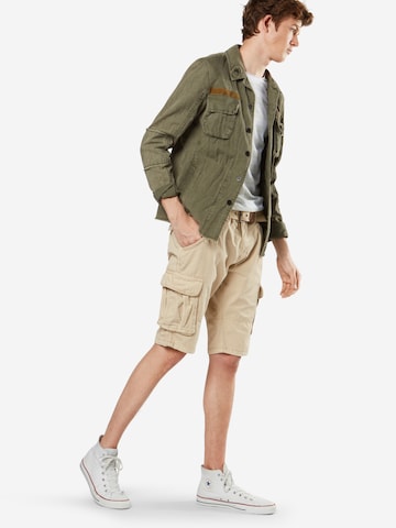 INDICODE JEANS Regular Shorts 'Monroe' in Beige