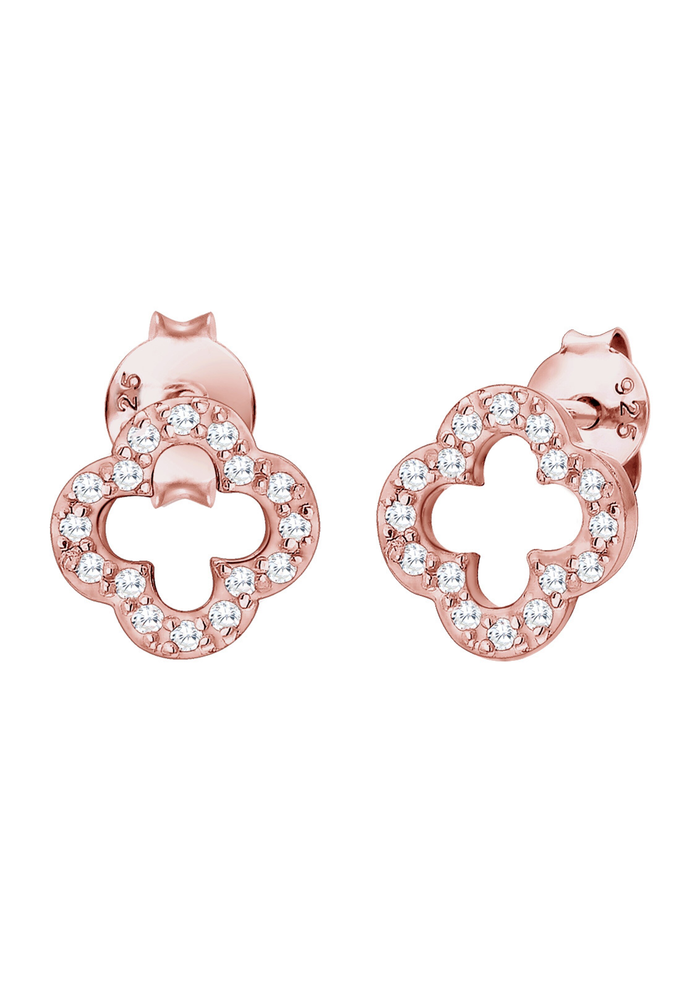 ELLI Náušnice 'Kleeblatt' - Zlatá