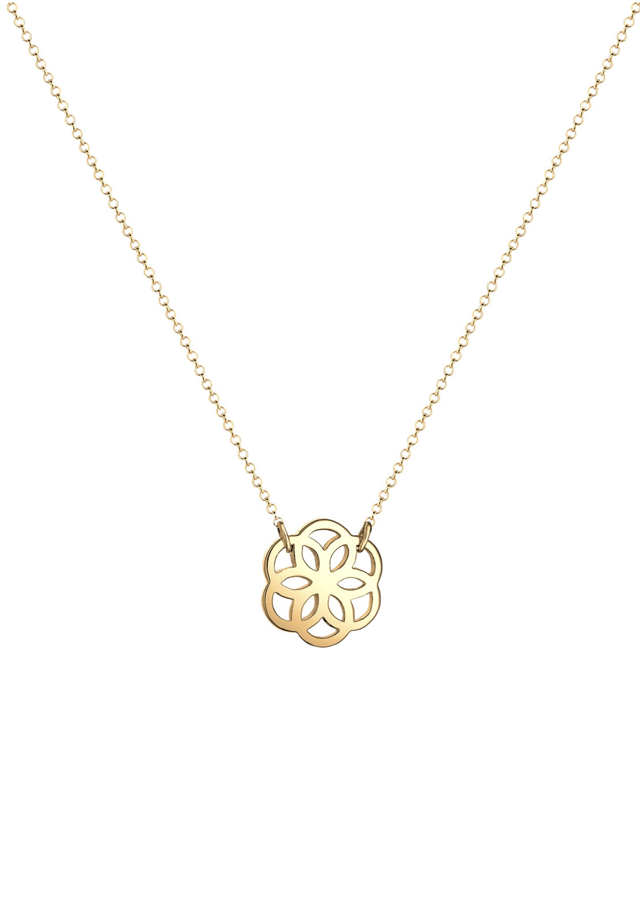 ELLI Halskette 'Blume' in Gold
