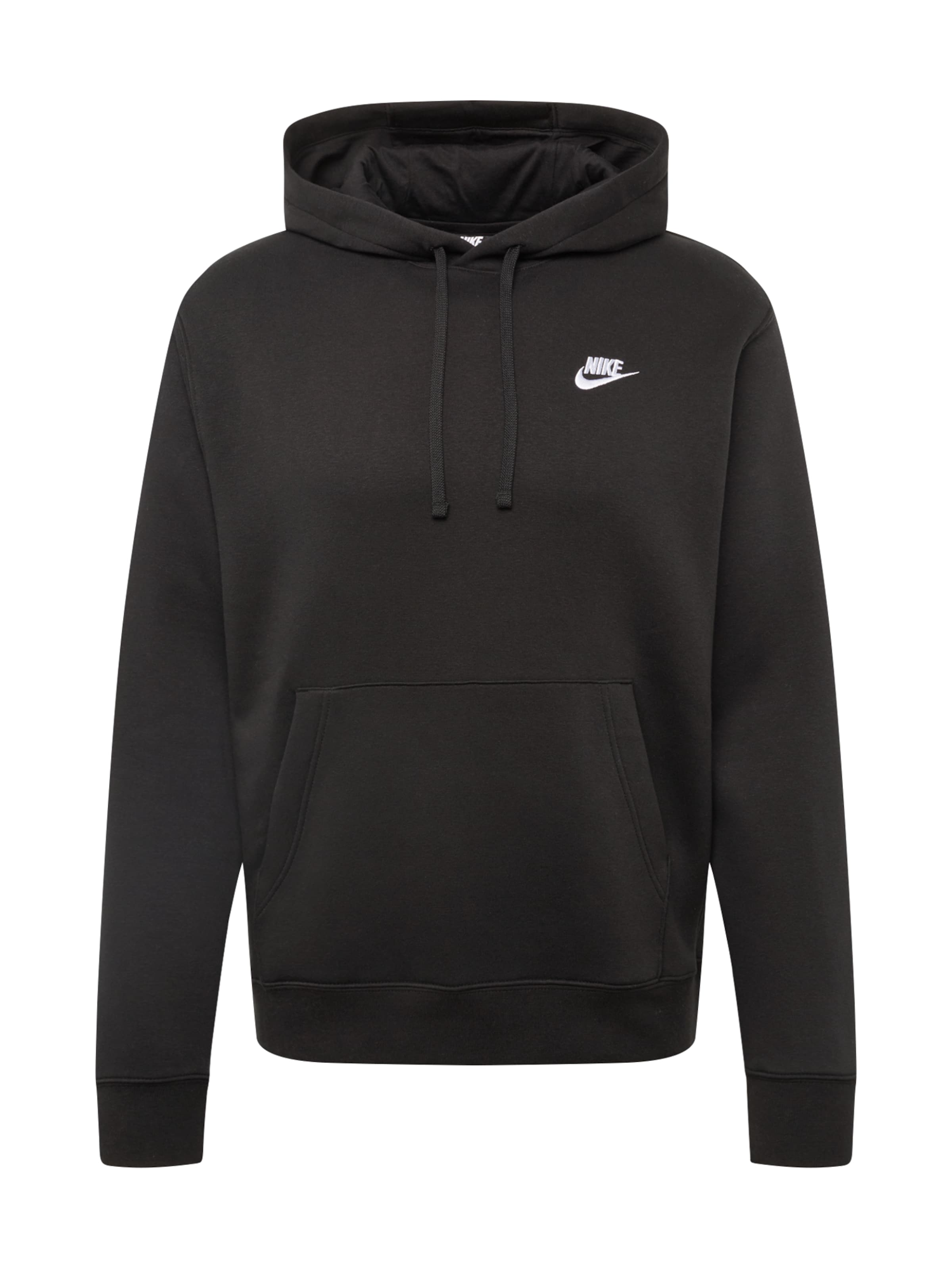 juoda Nike Sportswear Standartinis modelis Megztinis be užsegimo 'Club Fleece': priekis