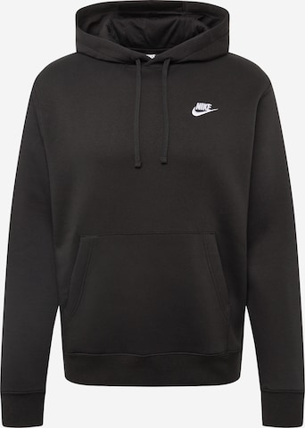 Nike Sportswear Sweatshirt 'Club Fleece' in Schwarz: predná strana