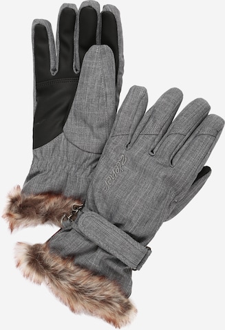 ZIENER Athletic Gloves 'KIM lady glove' in Grey: front
