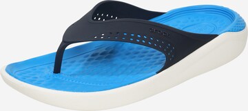 Crocs T-Bar Sandals 'Lite Ride Flip' in Blue: front
