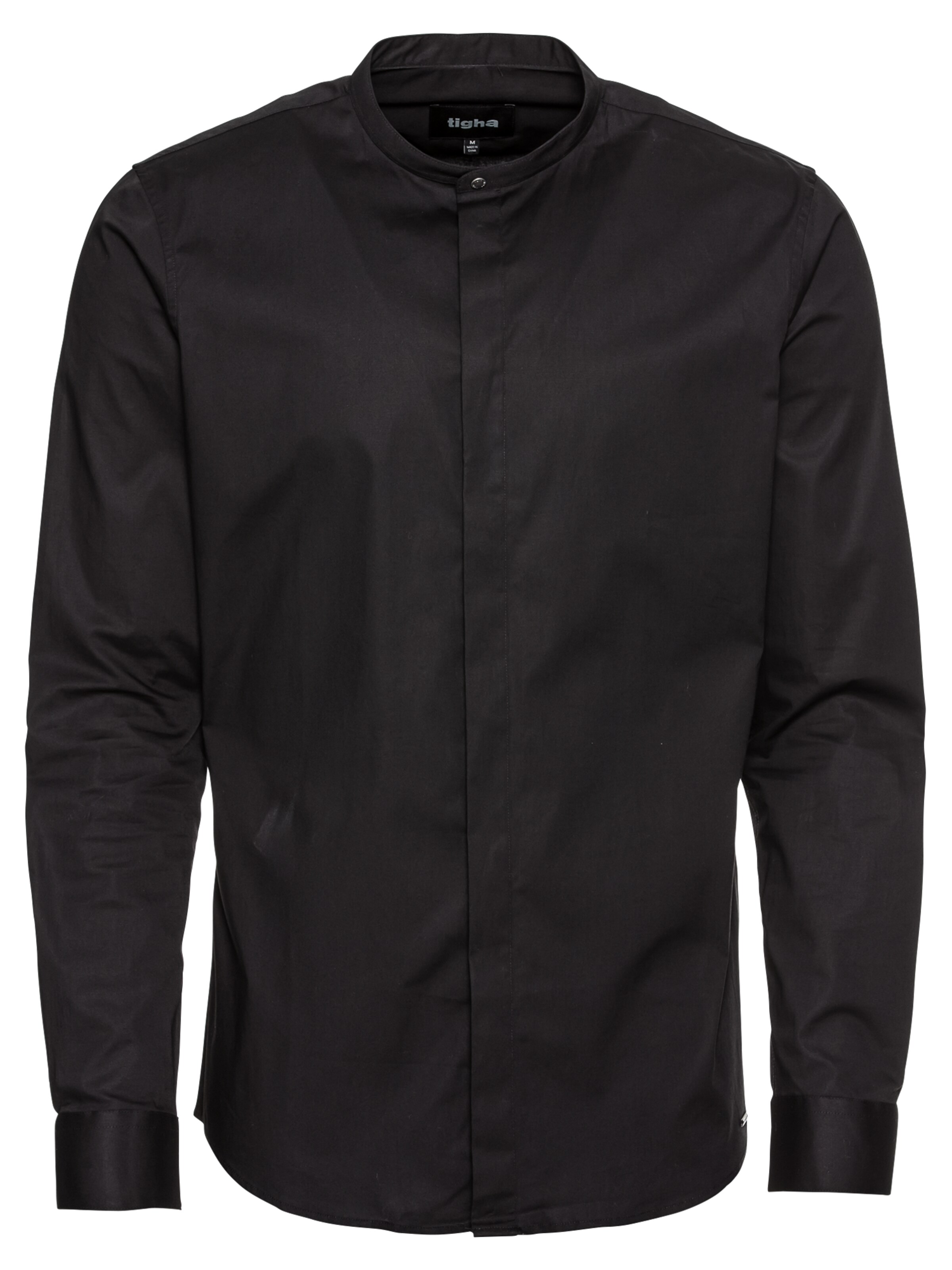 tigha - Overhemd 'Ole stretch' in de kleur Zwart