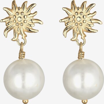 ELLI Earrings 'Edelweiss' in Gold: front