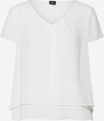 s.Oliver BLACK LABEL Blouse in Wit: voorkant