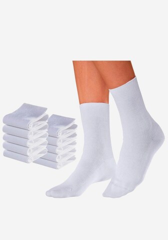 GO IN Socks in White: front