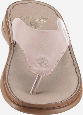 Rieker T-Bar Sandals in Pink