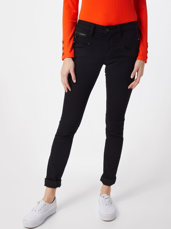 FREEMAN T. PORTER Slim fit Jeans 'Alexa' in Black