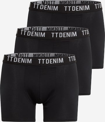 TOM TAILOR DENIM Boxer shorts in Black: front