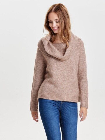 ONLY Pullover 'Bergen' in Braun: predná strana