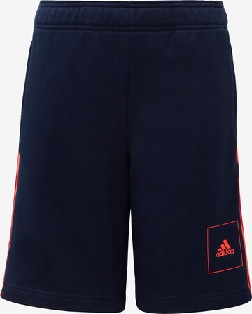 Regular Pantaloni sport de la ADIDAS PERFORMANCE pe albastru: față