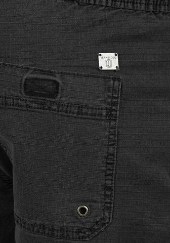 INDICODE JEANS Regular Trousers 'Francesco' in Black