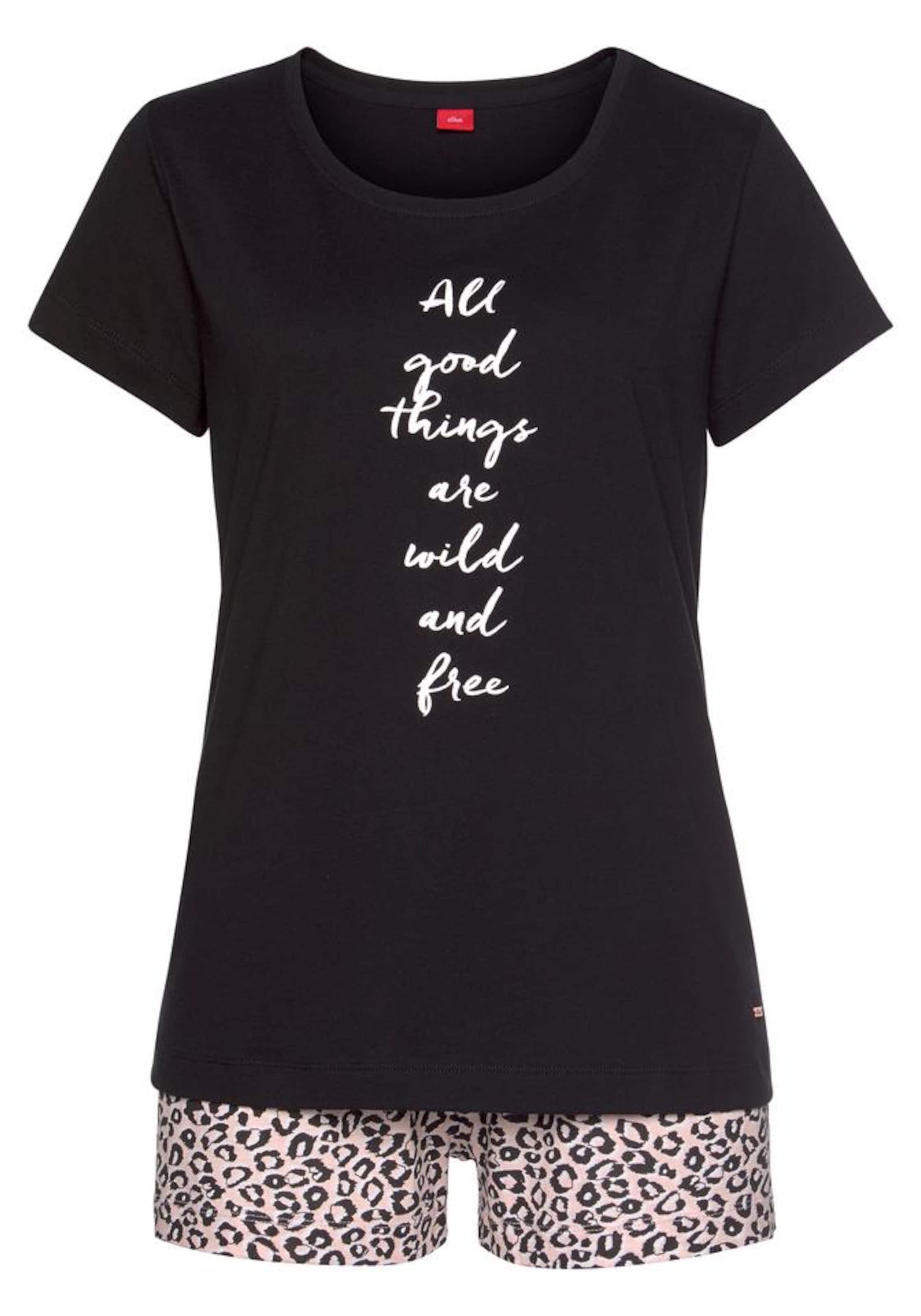 juoda s.Oliver Pižama: priekis