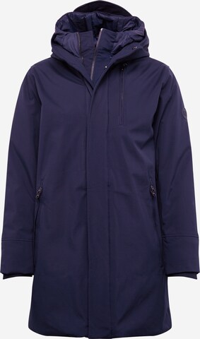 KnowledgeCotton Apparel Winter parka in Blue: front