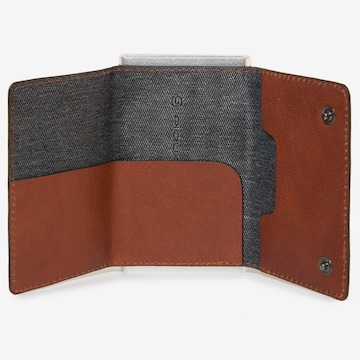 Piquadro Case 'Black Square' in Brown