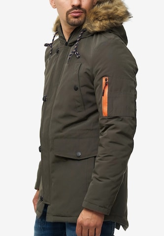 INDICODE JEANS Winterparka 'Leicester' in Groen