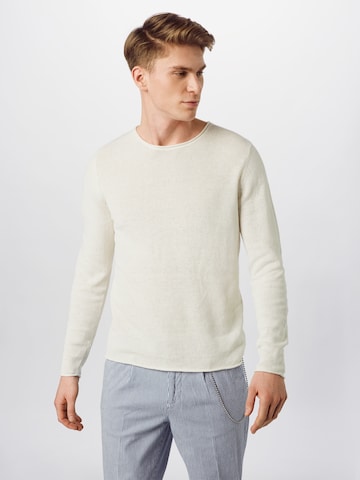 JACK & JONES Regular fit Sweater in White: front