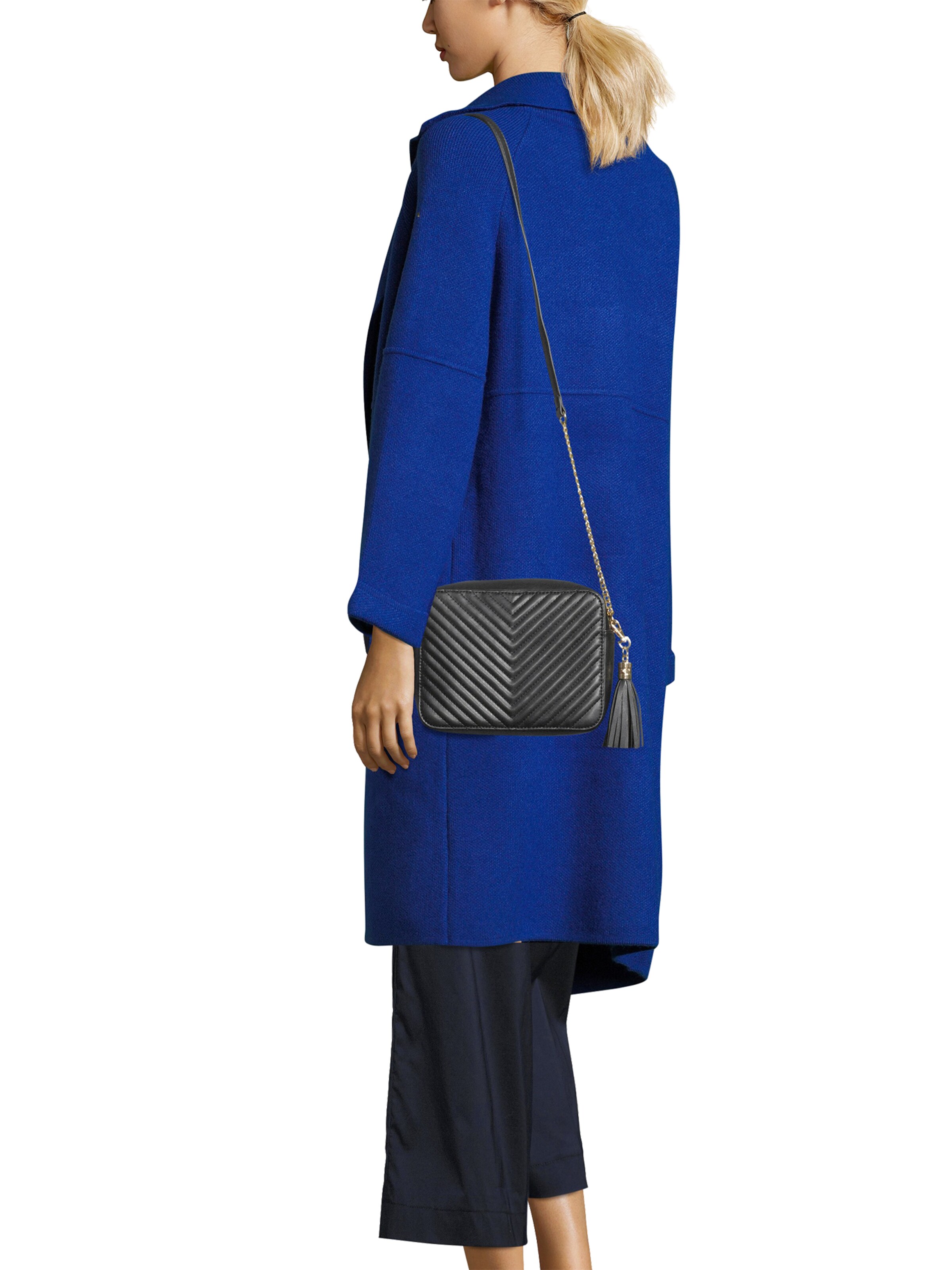 ABOUT YOUTorba preko ramena 'Paula Bag' - crna boja: prednji dio