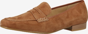 ARA Classic Flats in Brown: front