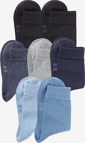 LAVANA Basicsocken (7 Paar) in Mischfarben