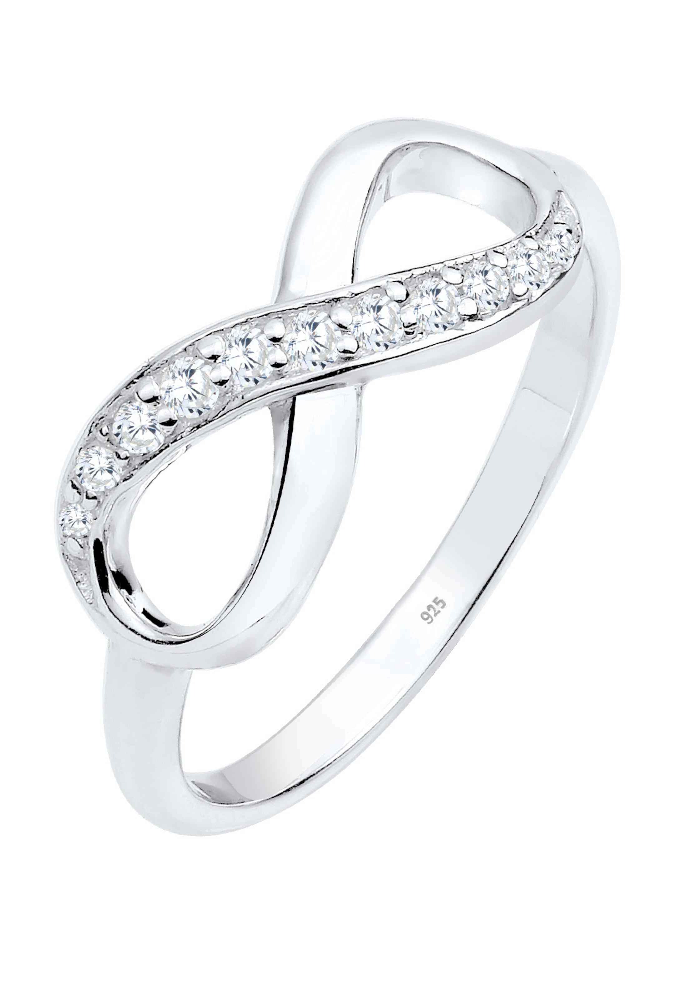 ELLI Ring 'Infinity' in Silber: Vorderseite