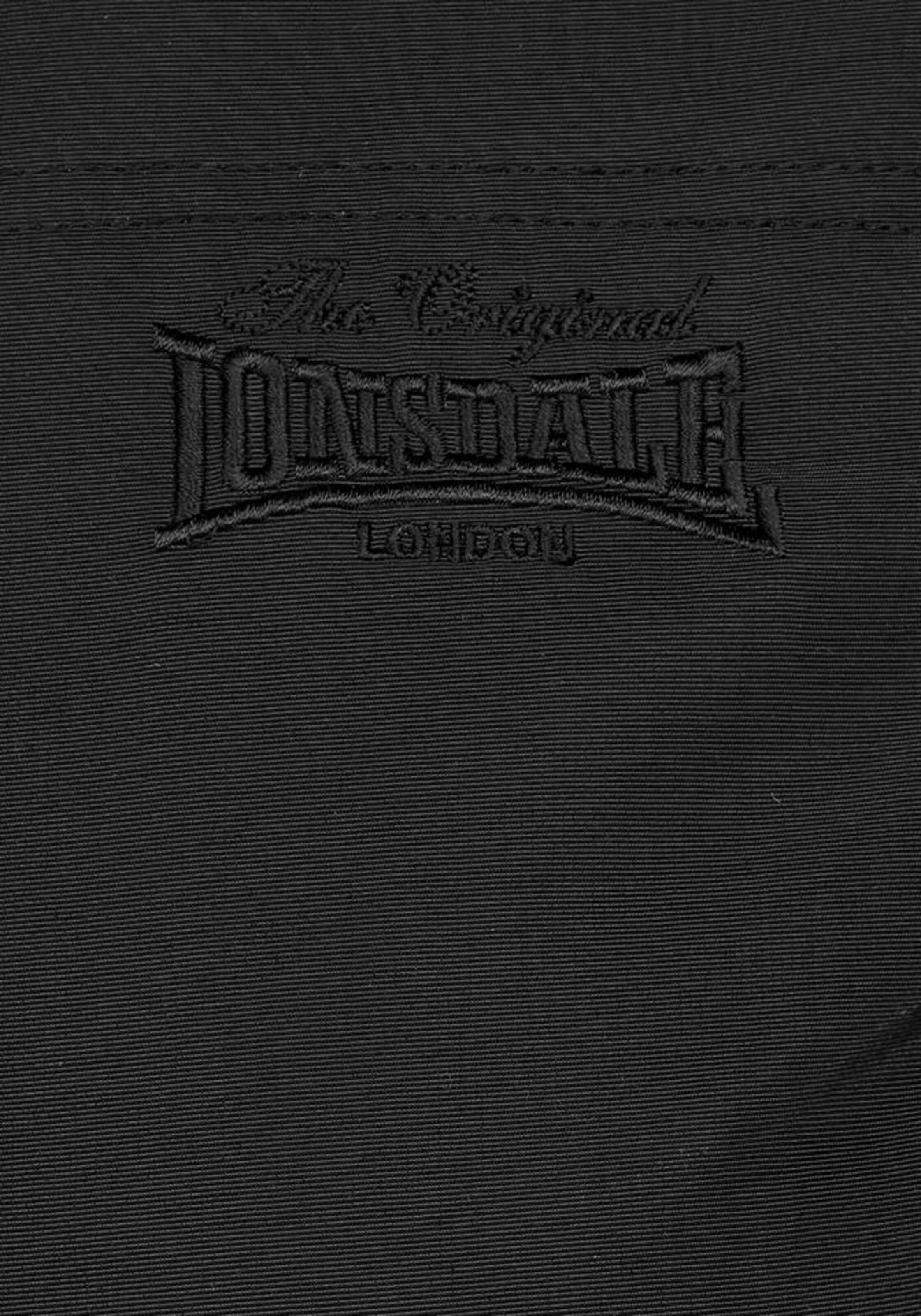 LONSDALE Weste in Schwarz