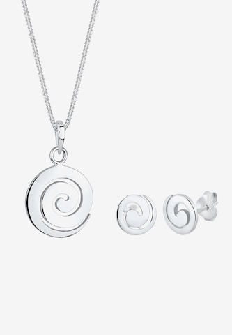 ELLI Jewelry Set 'Spirale' in Silver
