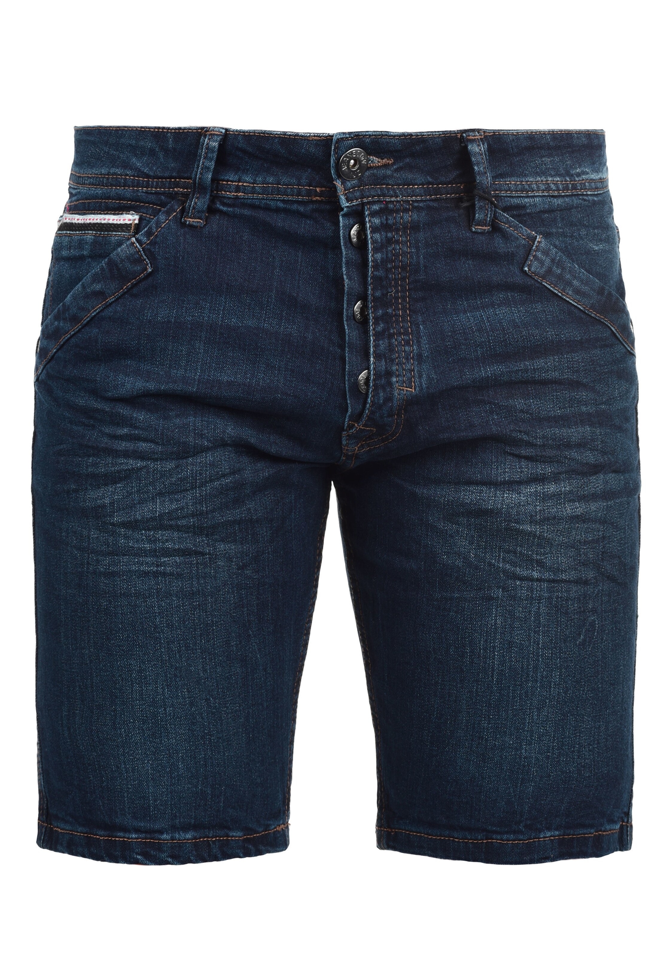 INDICODE JEANS Regular Shorts 'Alessio' in Blau: Vorderseite