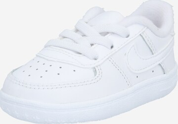 Nike Sportswear Trainers 'Force 1 Crib' in White: front