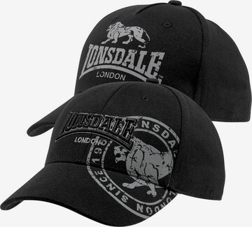 LONSDALE Cap in Schwarz: predná strana