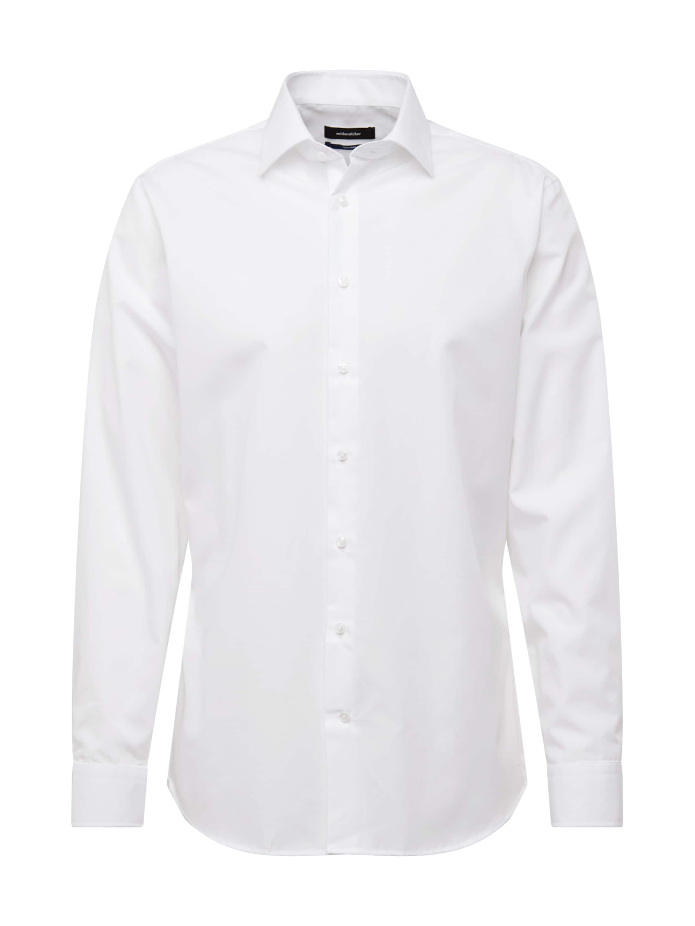 SEIDENSTICKER Slim Fit Бизнес риза в бяло: отпред