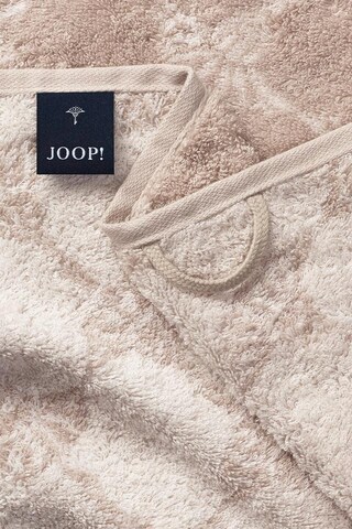 JOOP! Shower towel 'Cornflower' in Beige