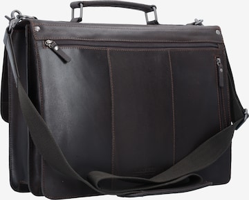 LEONHARD HEYDEN Document Bag 'Dakota' in Brown