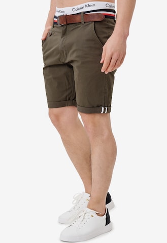 INDICODE JEANS Regular Shorts 'Creel' in Braun