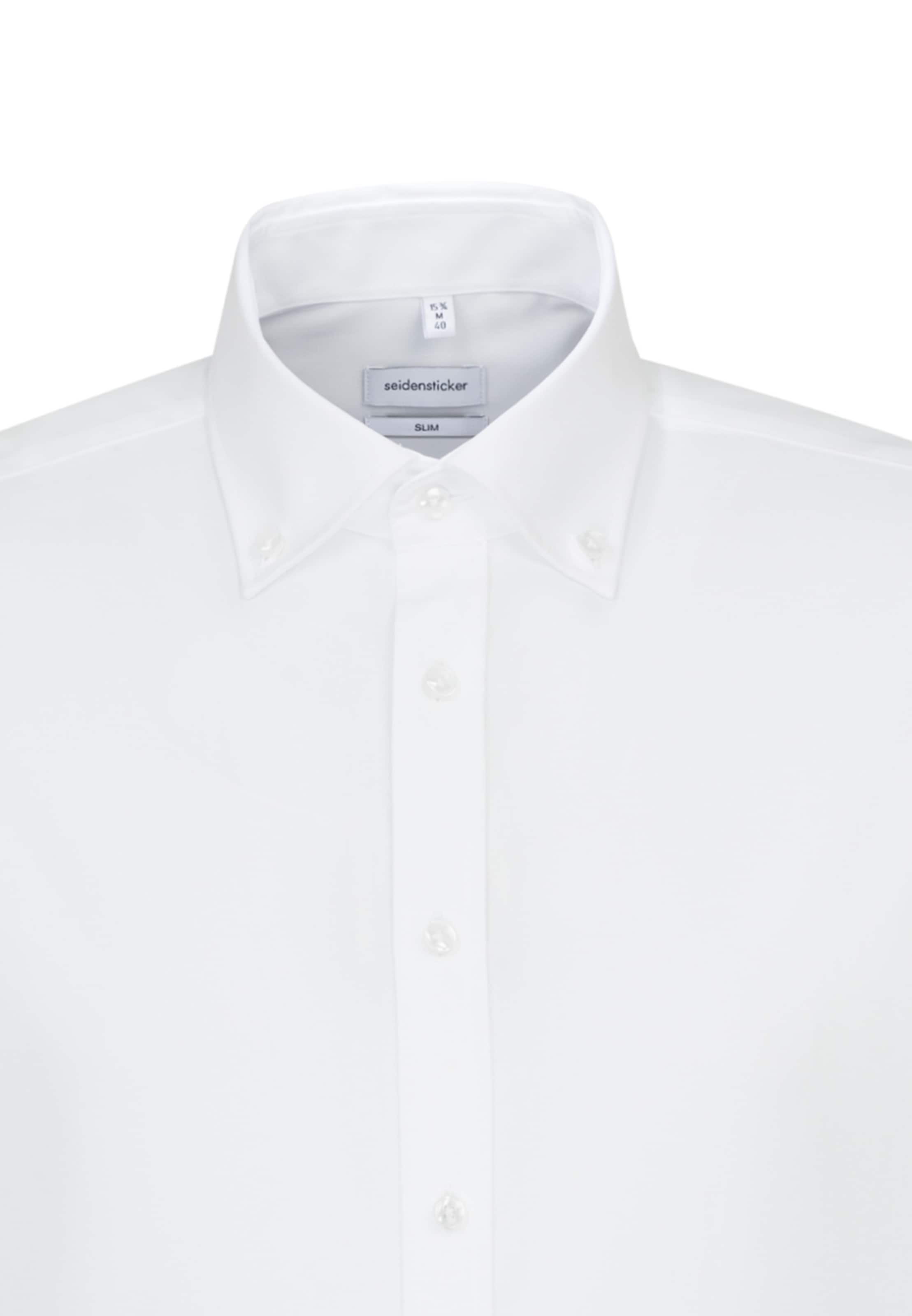SEIDENSTICKER Slim Fit Hemd in Weiß