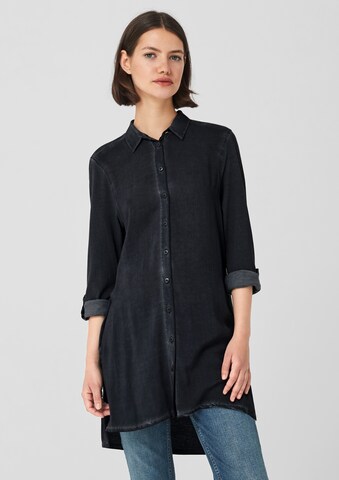 QS Blouse in Zwart: voorkant