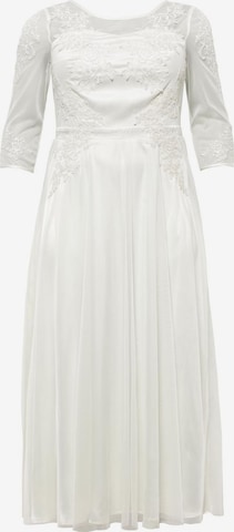 SHEEGO Evening Dress in White: front