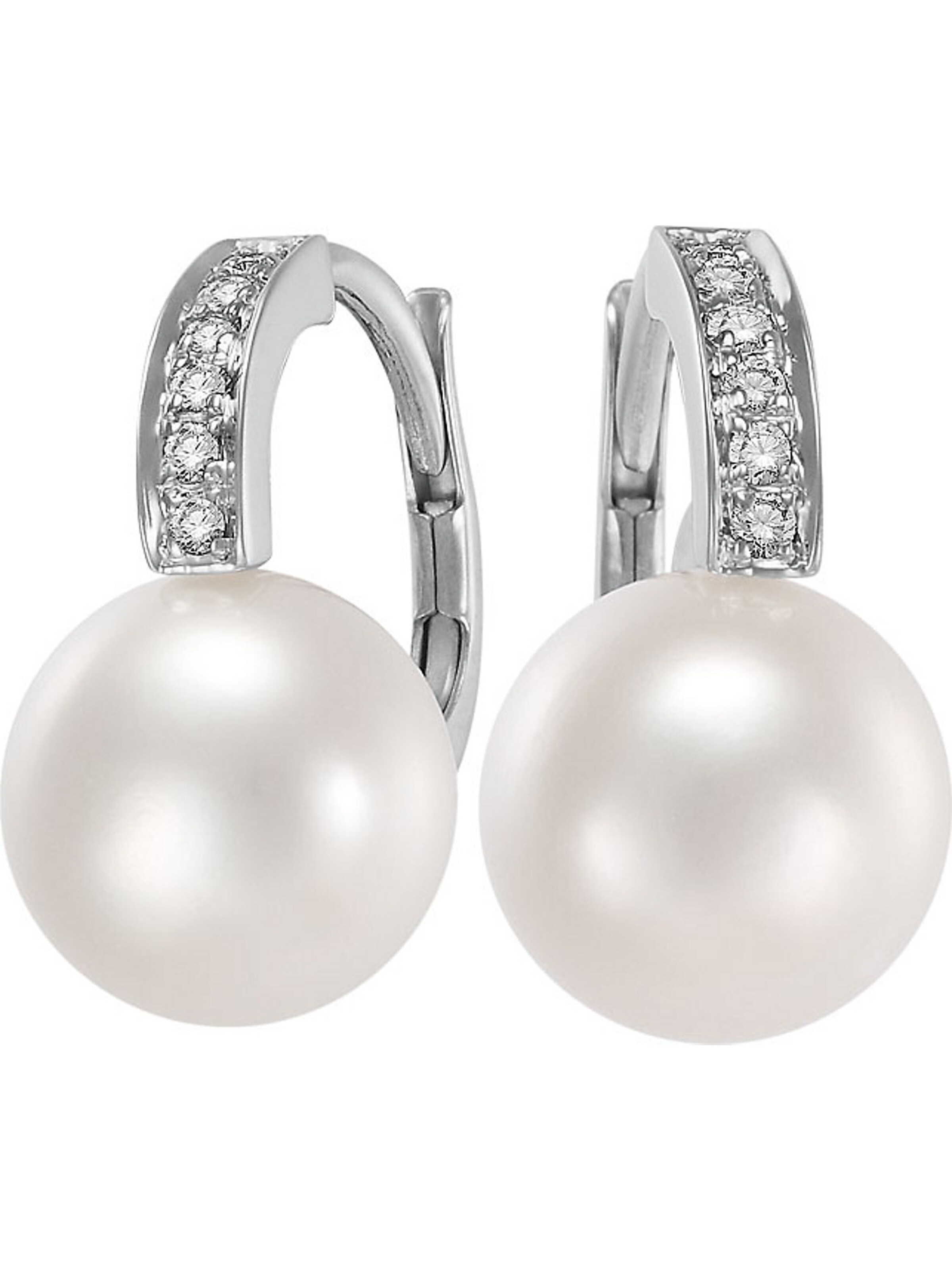 CHRIST Earrings in Silver / Pearl white, Item view