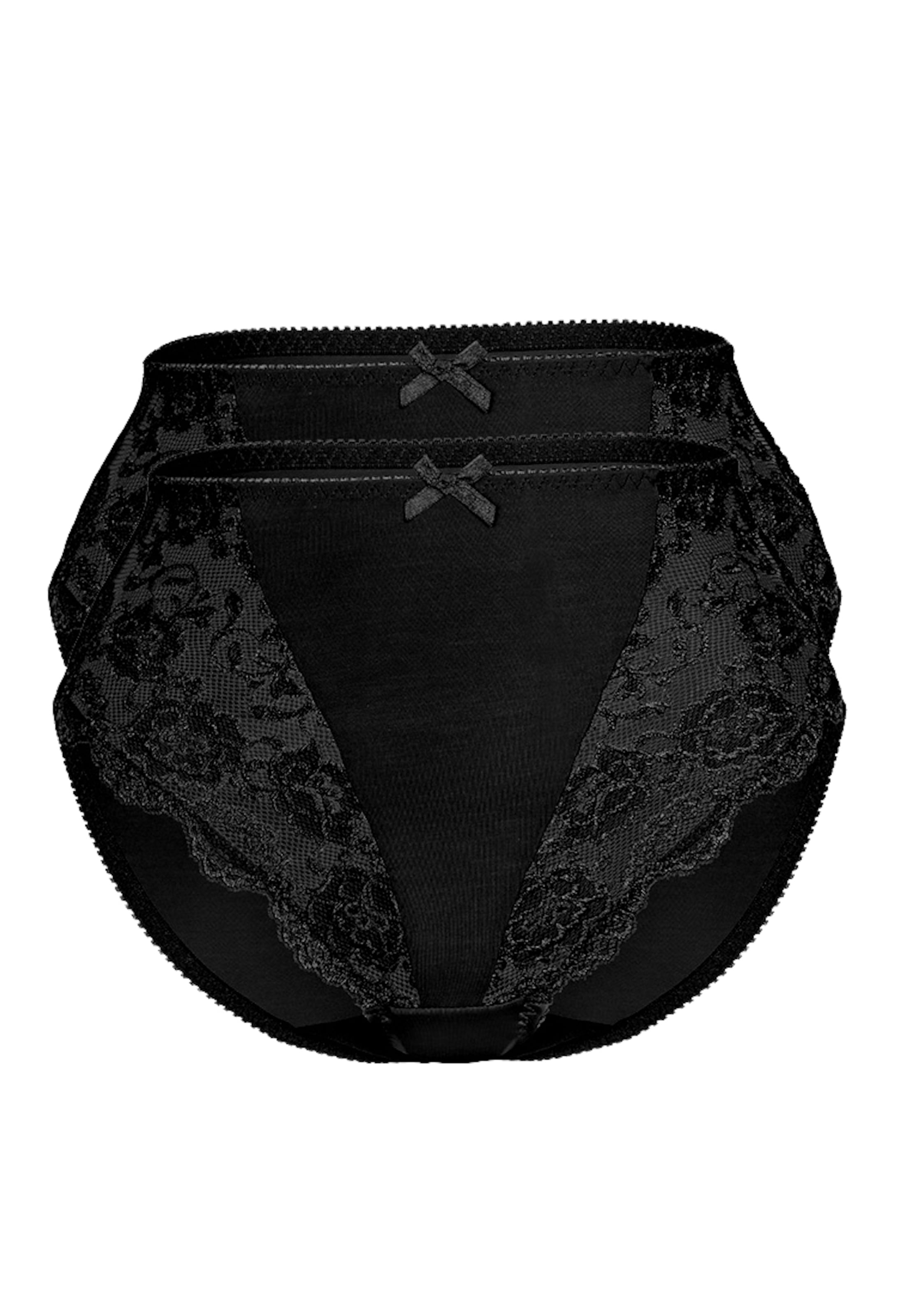 sassa Slip 'CLASSIC LACE' in Black: front